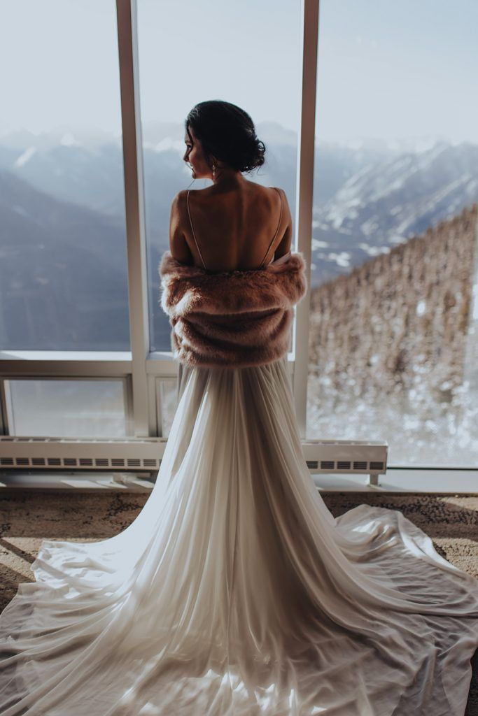 Sky Bistro Banff Wedding - Featured on Bronte Bride, wedding dress, rocky mountain wedding