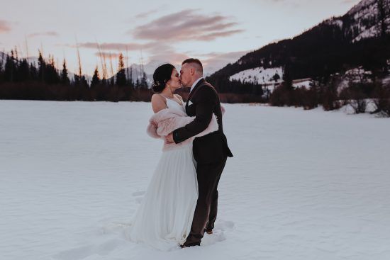 Sky Bistro Banff Wedding - Featured on Bronte Bride, rocky mountain wedding, winter wedding inspiration, Postponement Tips from the Pros