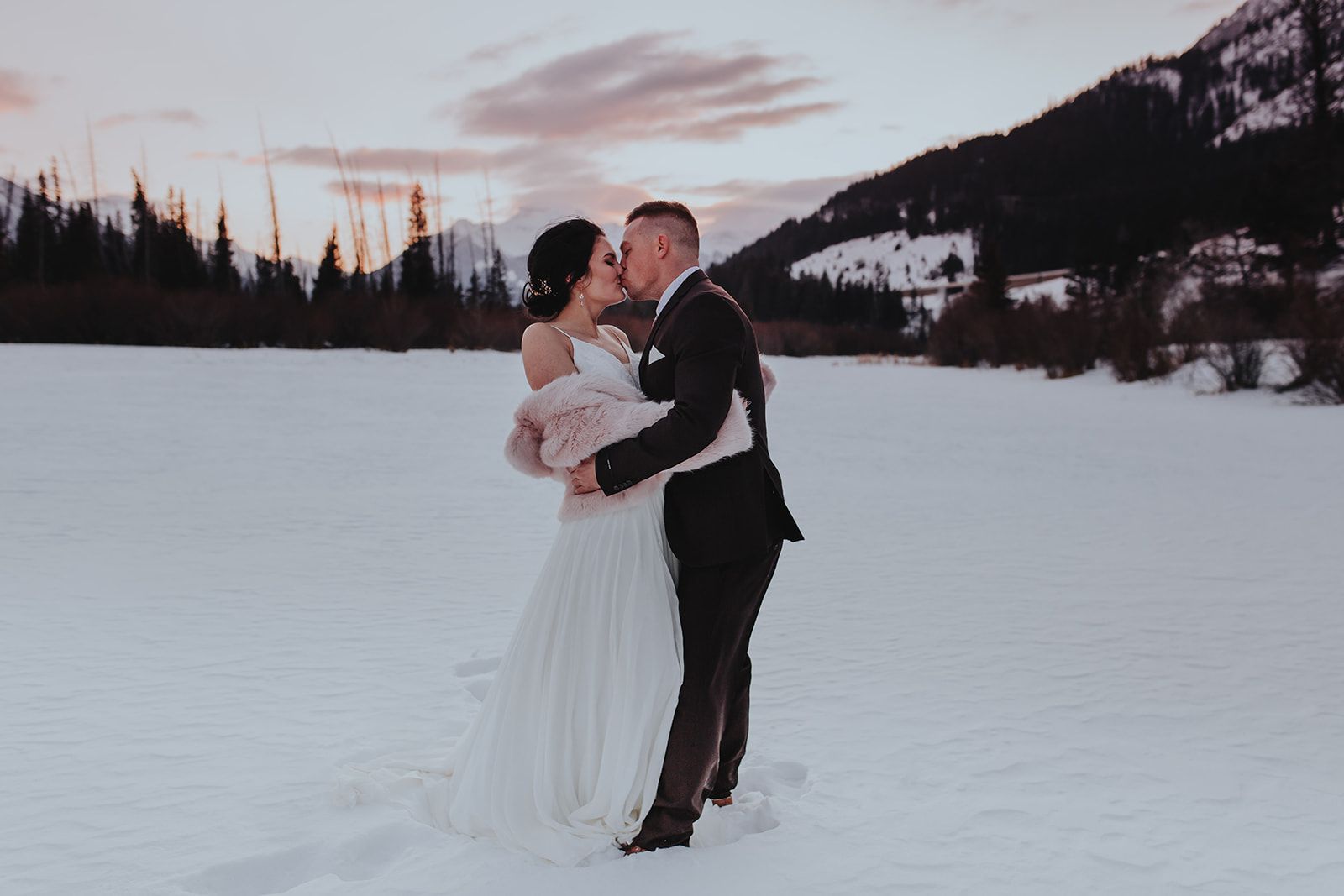 Banff Gondola, Rocky Mountain Wedding Inspiration - winter wedding
