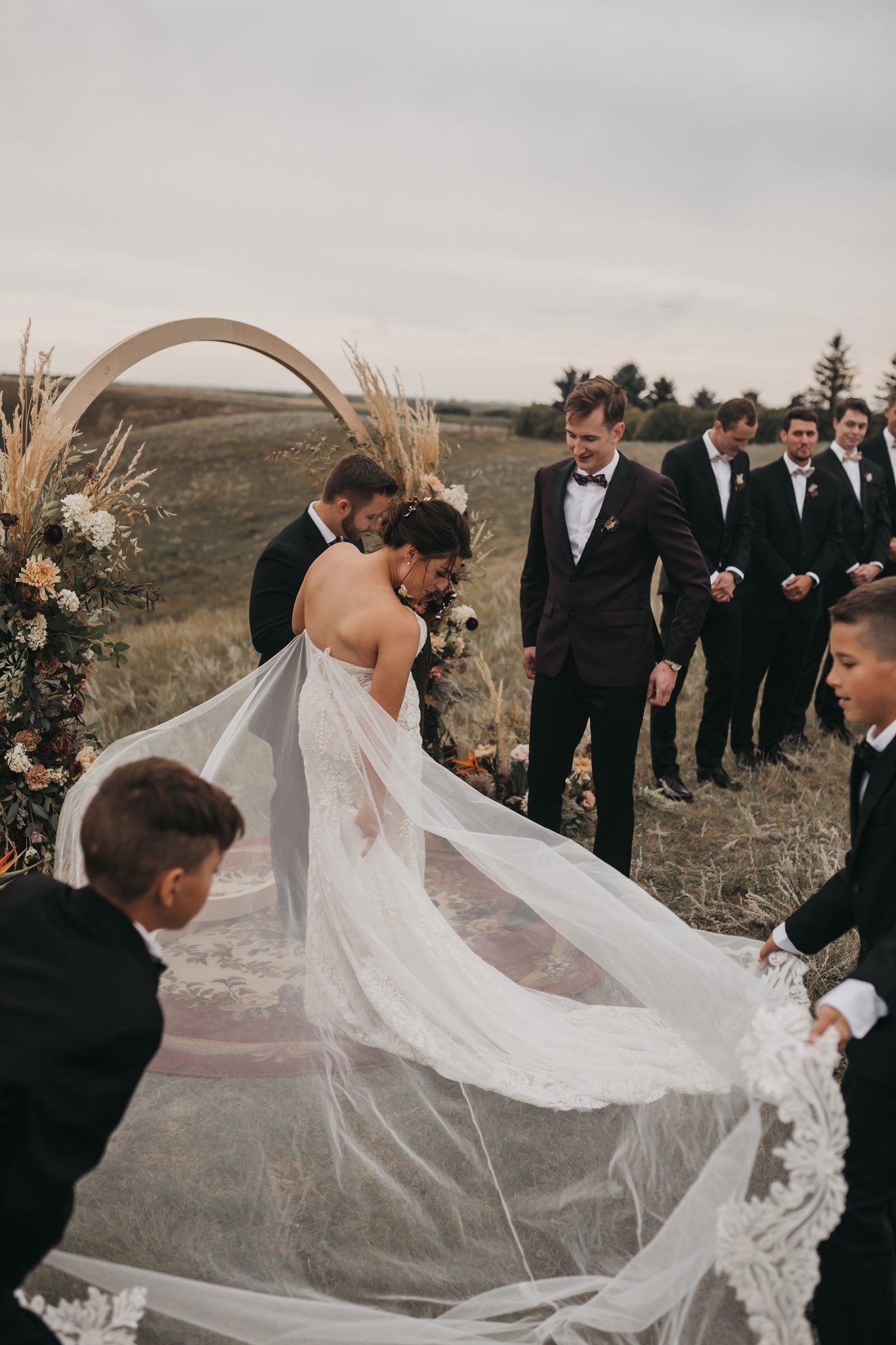 Real Wedding - Countryside Nuptials & Moroccan Styled Reception - featured on Junebug and Bronte Bride, outdoor valley ceremony, intimate wedding ceremony