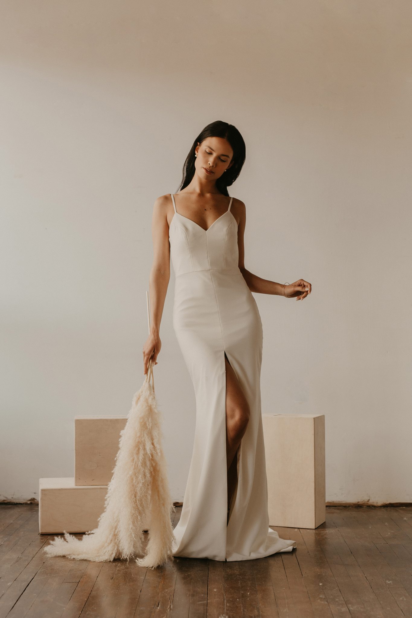 Bridal Minimalism Feature on Bronte Bride: Delica Bridal Shares All About New Bridal Trends & Dress Shopping During Covid, wedding dress shopping, boho bridal portraits