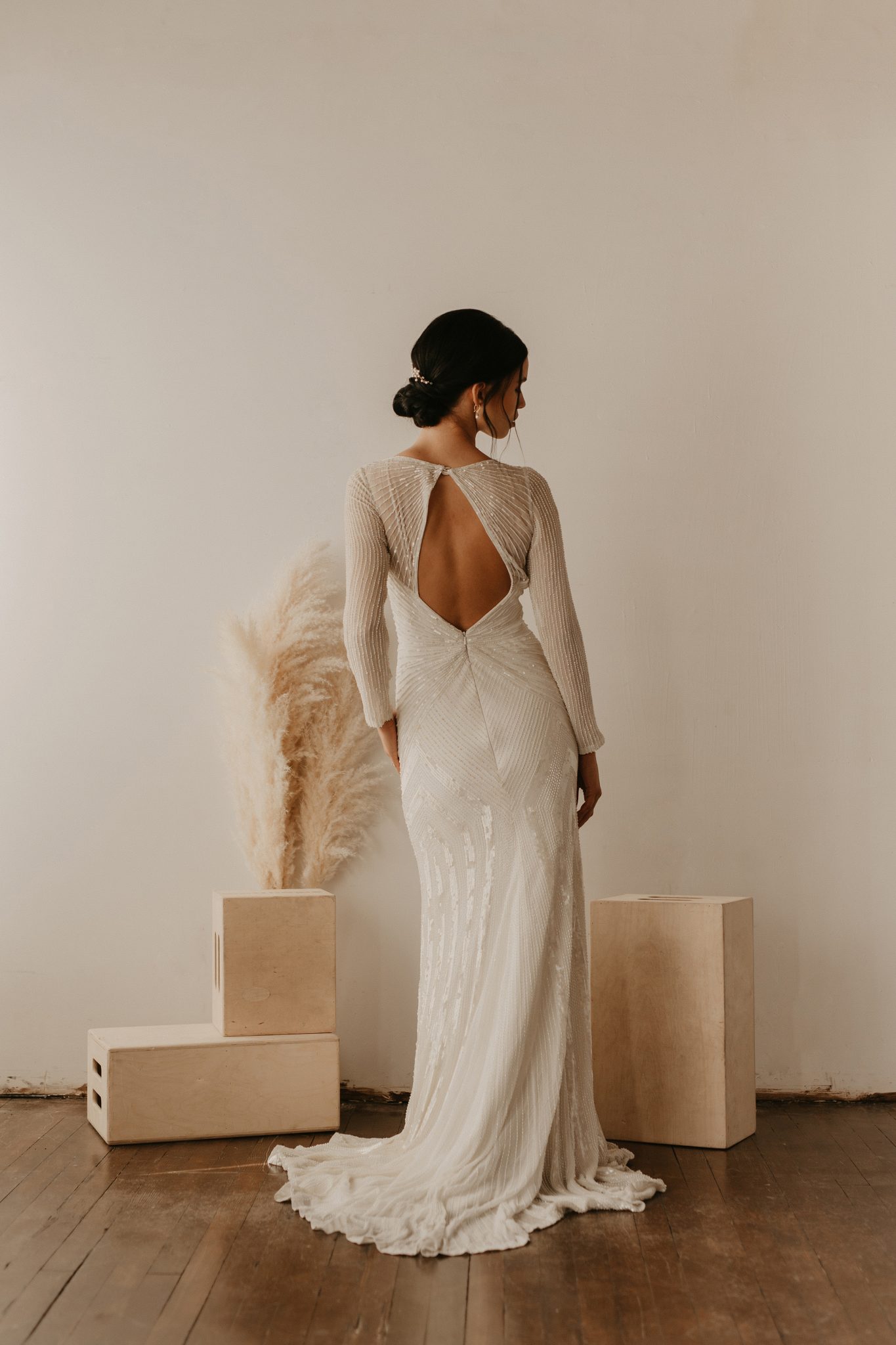 Bridal Minimalism Feature on Bronte Bride: Delica Bridal Shares All About New Bridal Trends & Dress Shopping During Covid, bridal feature, wedding dress, long sleeve wedding dress