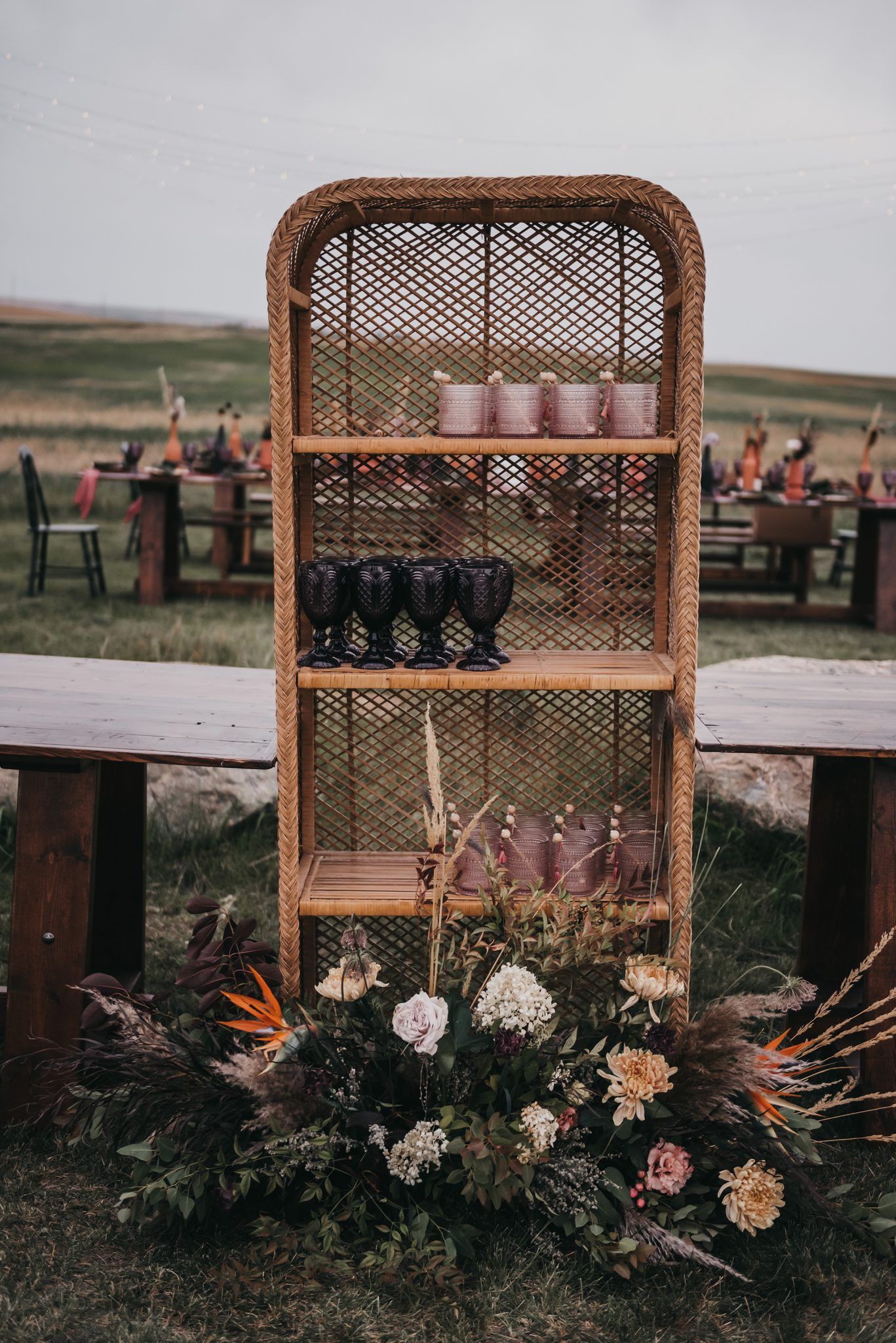 Real Wedding - Countryside Nuptials & Moroccan Styled Reception - featured on Junebug and Bronte Bride, moroccan decor and styling, bohemian style