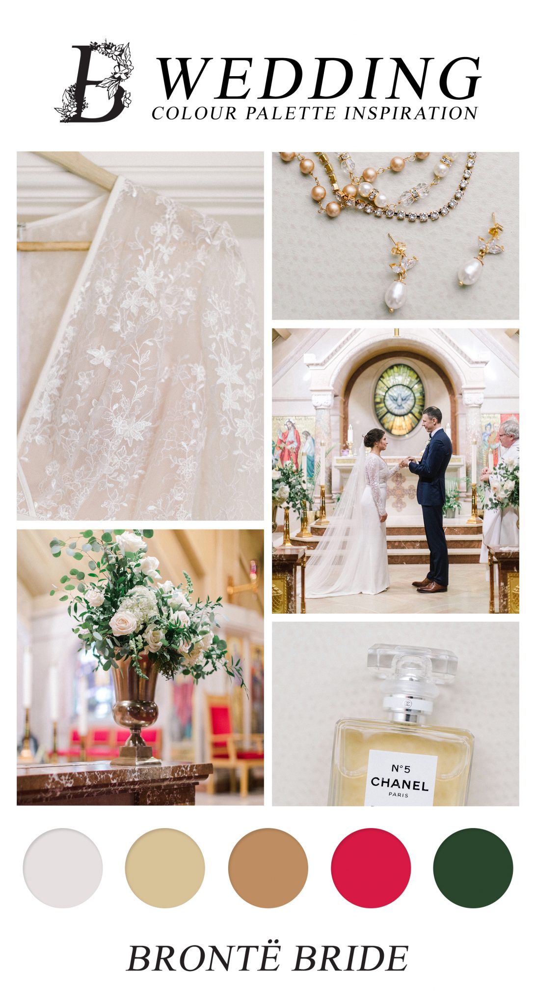 Modern Wedding Colour Palette Inspiration - Classic Elegance at Banff Springs Hotel, church wedding, flower artistry florals