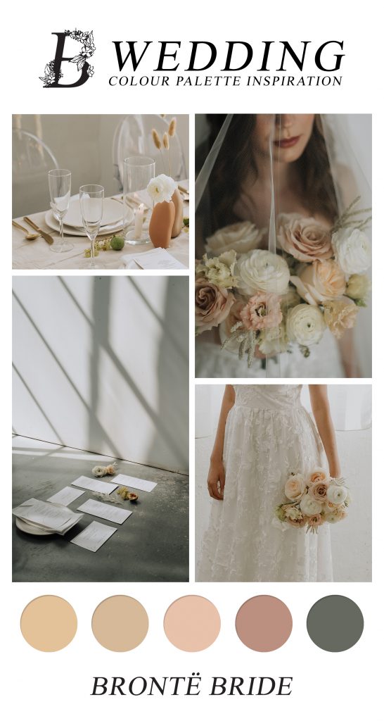 Bringing Back the Flower Crown: Organic & Ethereal meets industrial boho // Bridal Inspiration Shoot - on Bronte Bride - Wedding Colour Palette Inspiration
