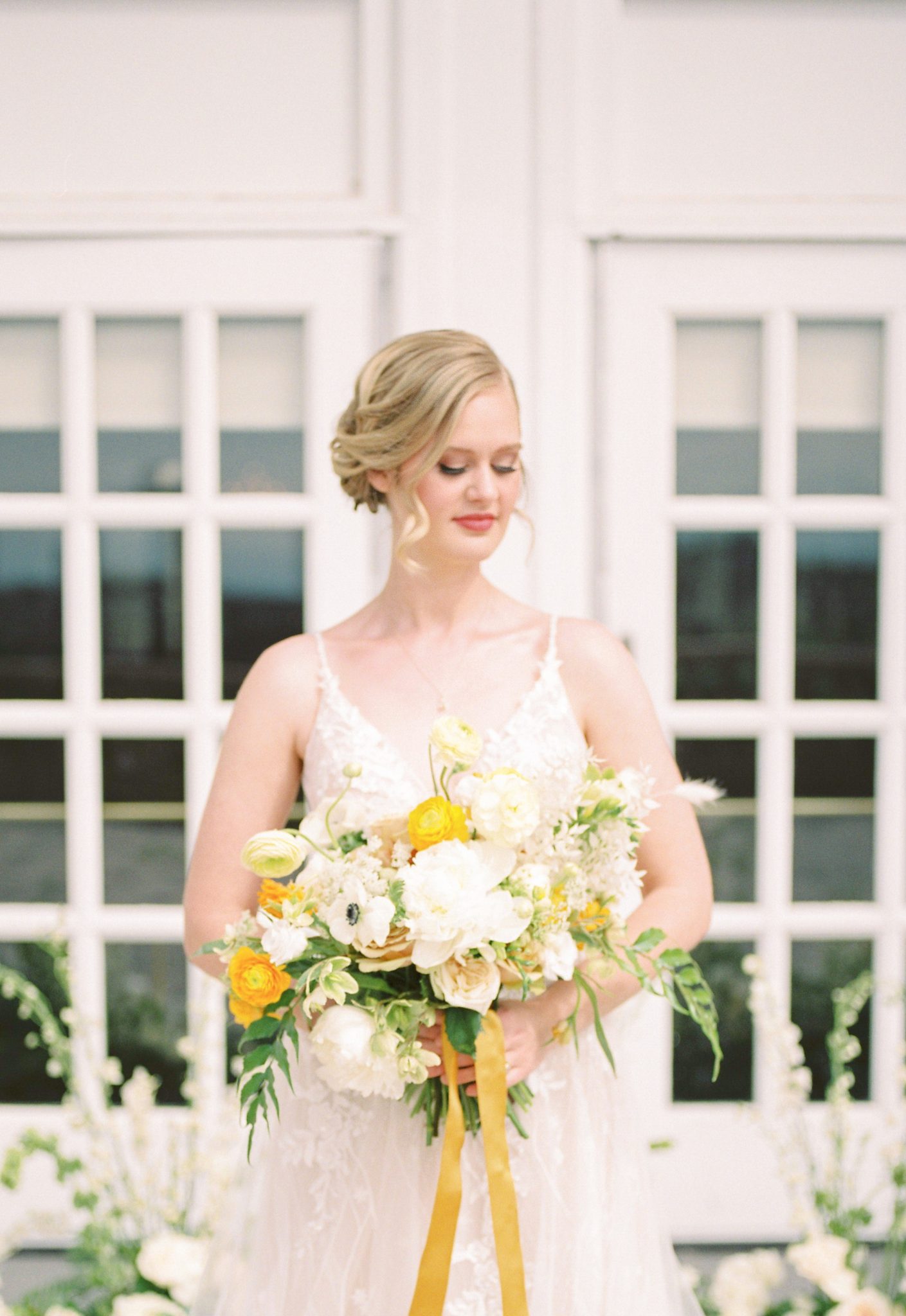 Romantic and Whimsical Yellow Wedding Inspiration at The Fairmont Hotel in Edmonton - featured on the Bronte Bride Blog