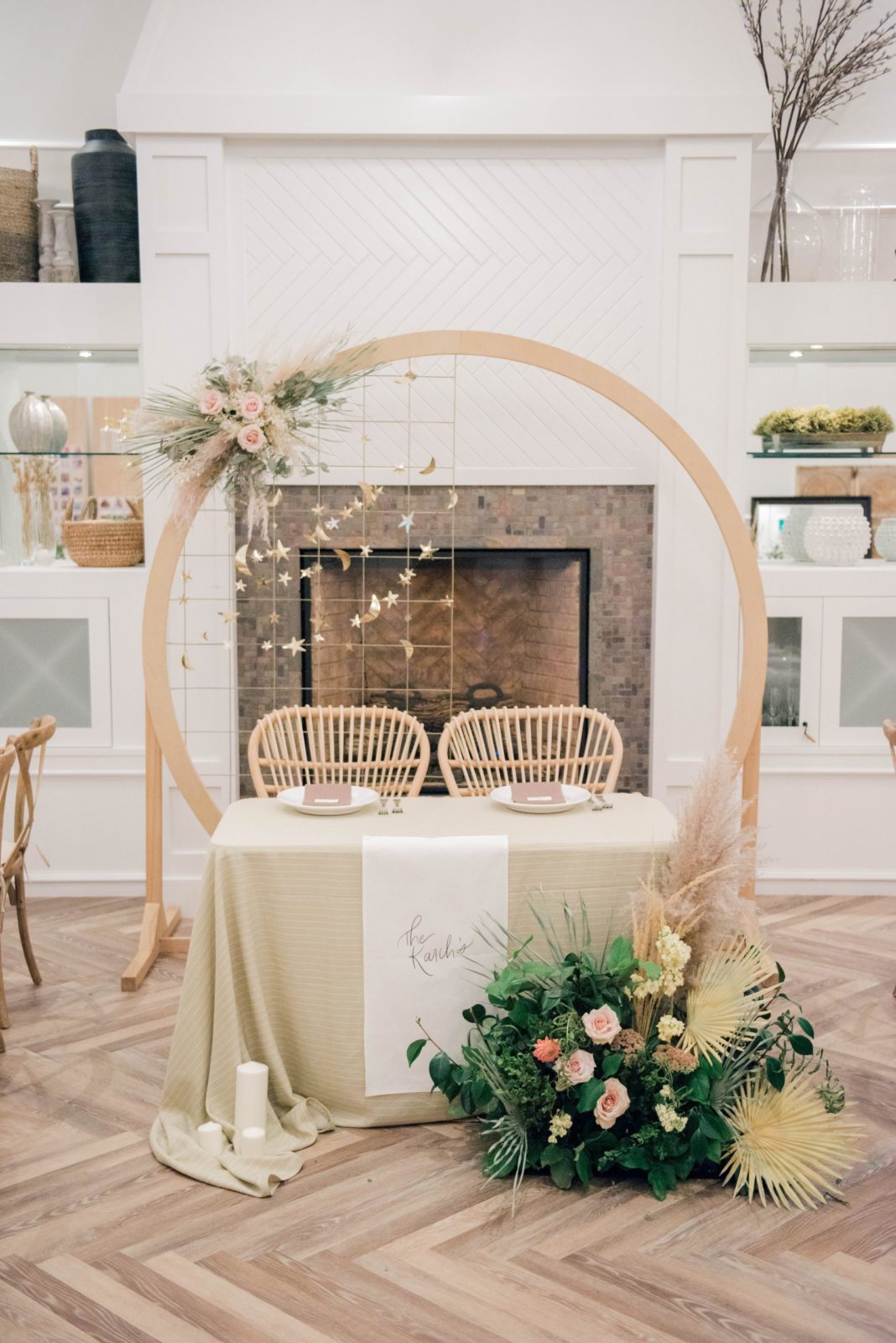 Tropical Meets Celestial in This Calgary Wedding Reception at Flores & Pine - featured on Bronte Bride