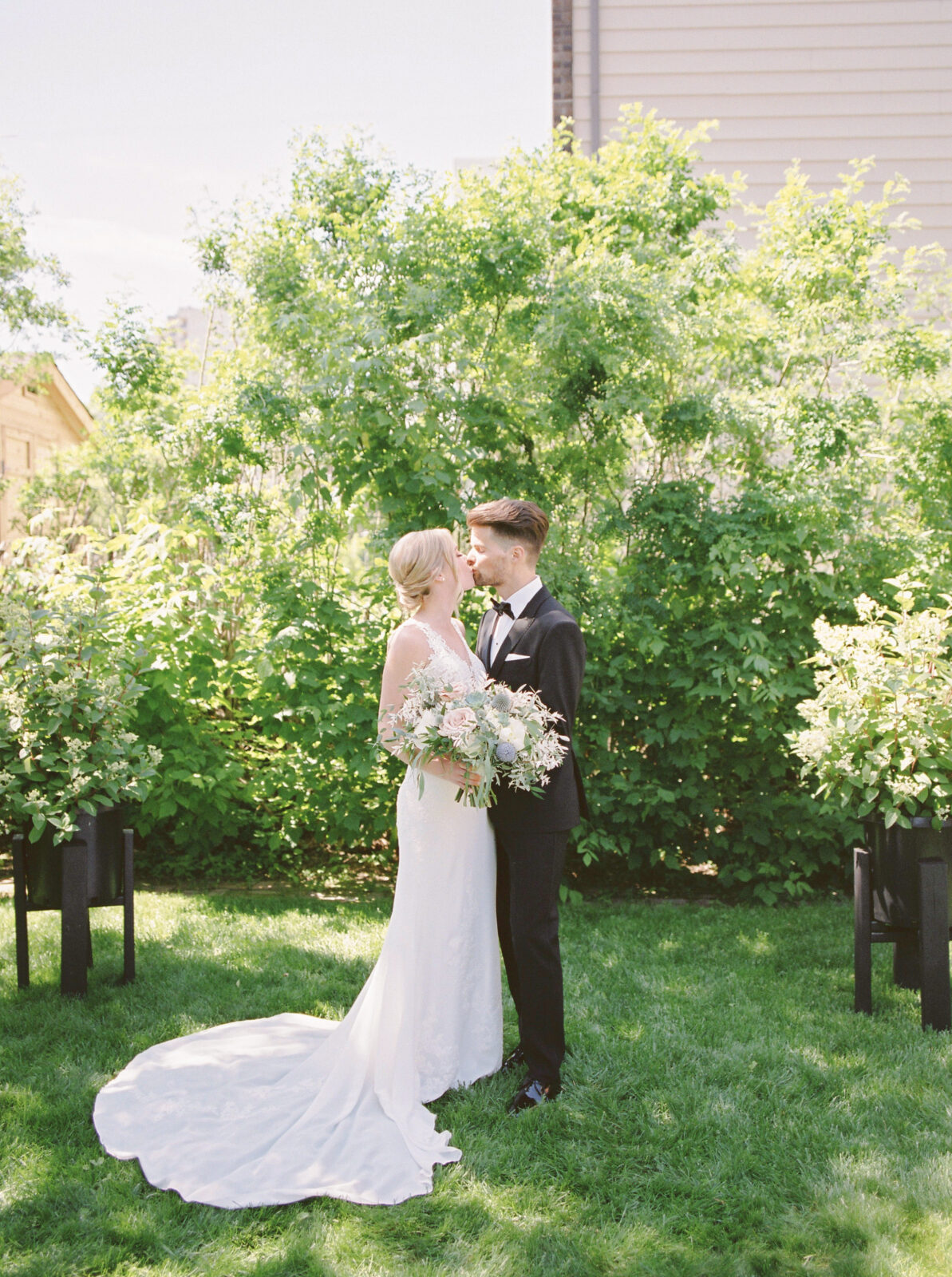 Backyard Wedding in Edmonton Alberta - featured on the Bronte Bride Blog