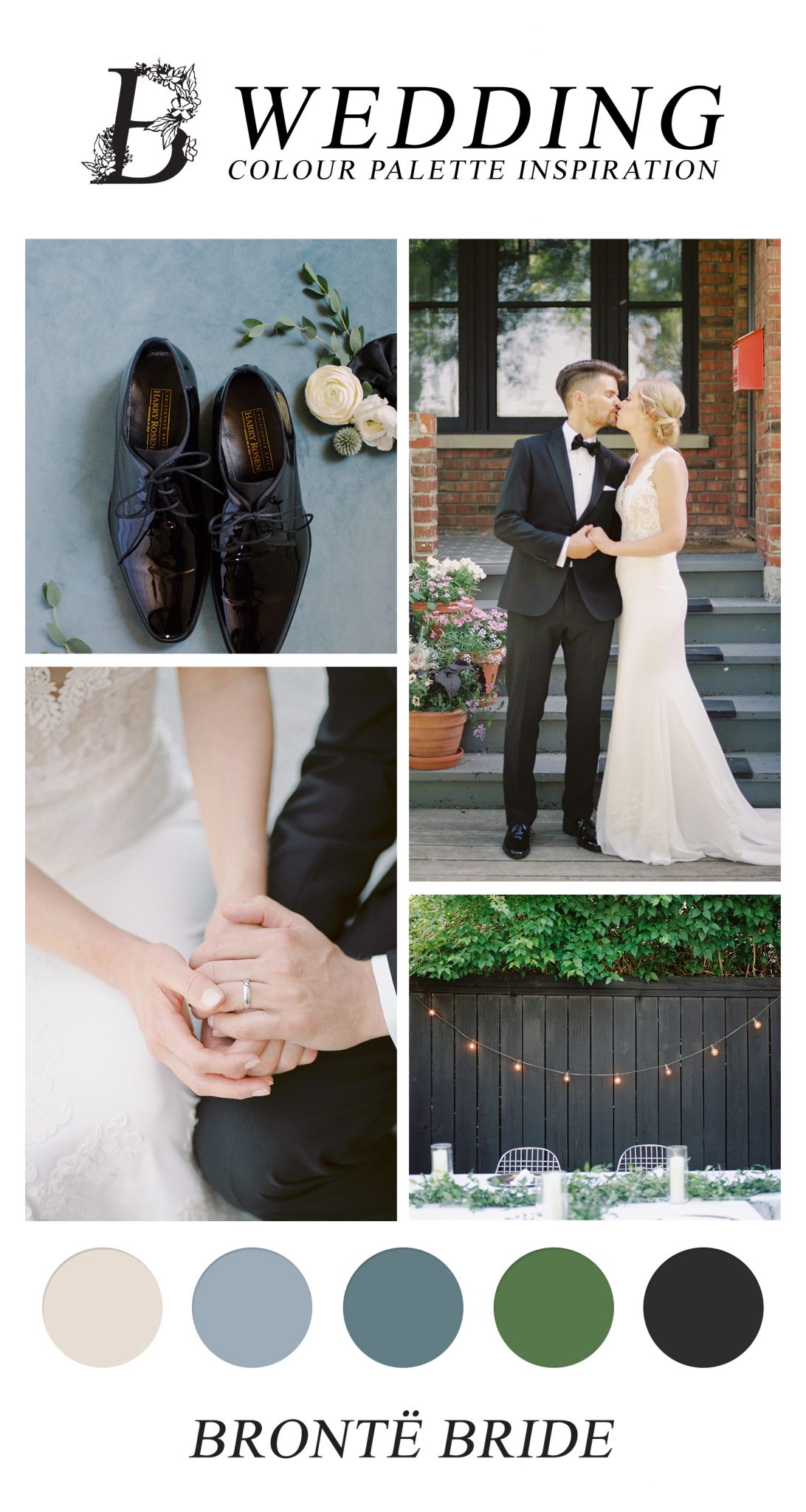 Modern Wedding Palette Inspiration - Backyard Edmonton Wedding - featured on Bronte Bride