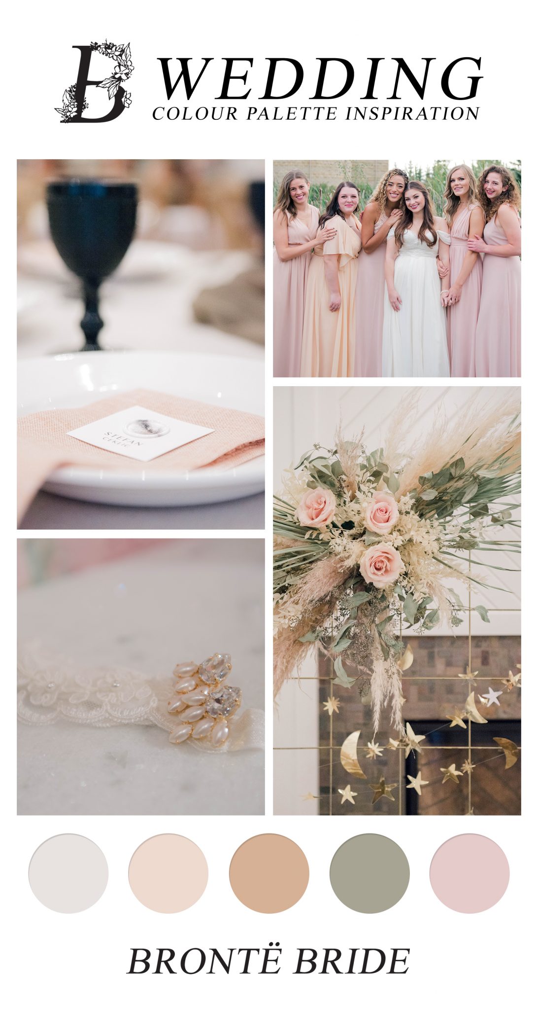 Modern Wedding Palette Inspiration - Calgary Wedding Reception at Flores & Pine - featured on Bronte Bride