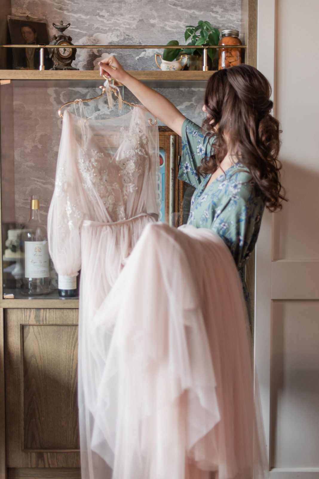 Romantically Regal Bridal Inspiration at the Royale YYC - wedding inspiration featured on Brontë Bride, wedding dress, getting ready