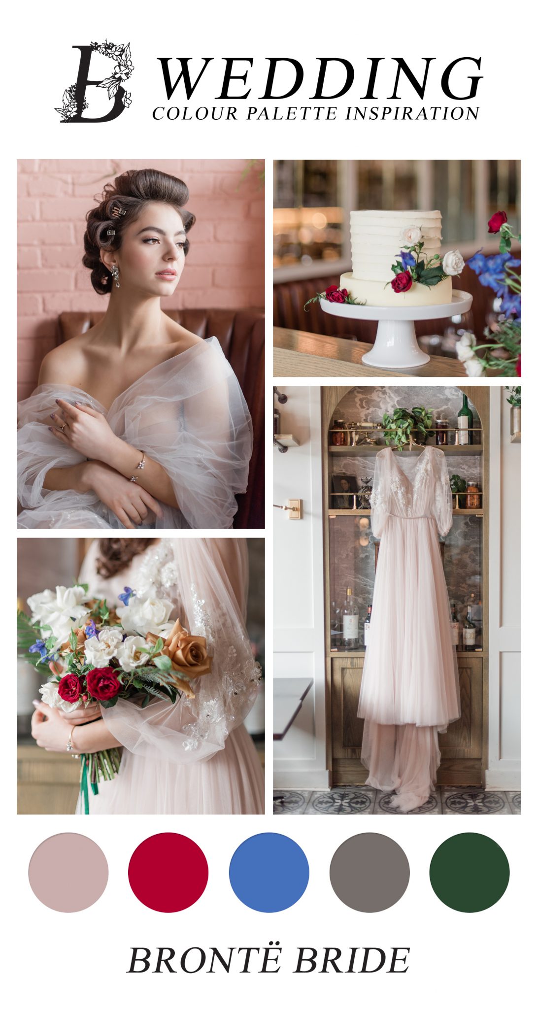Romantically Regal Bridal Inspiration at the Royale YYC - wedding inspiration featured on Brontë Bride - Modern Wedding Colour Palette Inspiration