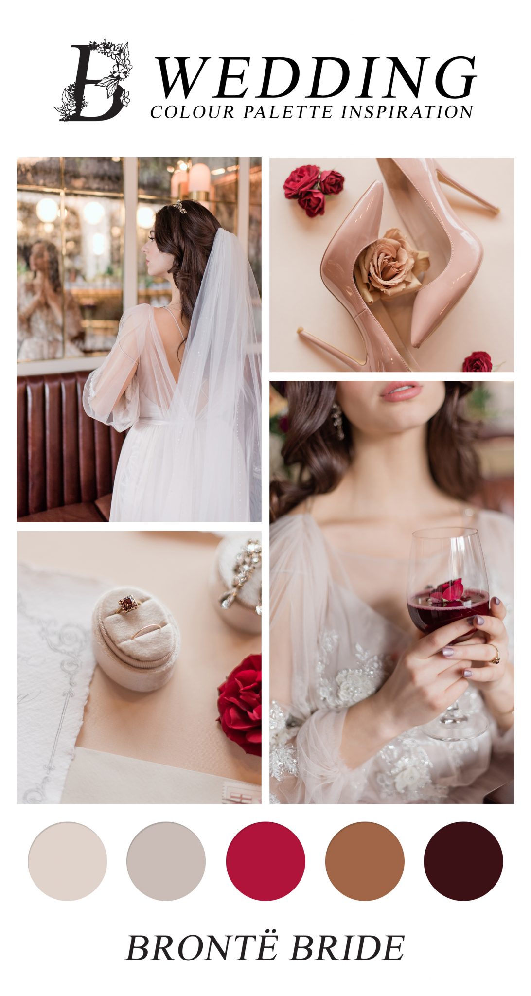 Romantically Regal Bridal Inspiration at the Royale YYC - wedding inspiration featured on Brontë Bride - Modern Wedding Colour Palette Inspiration
