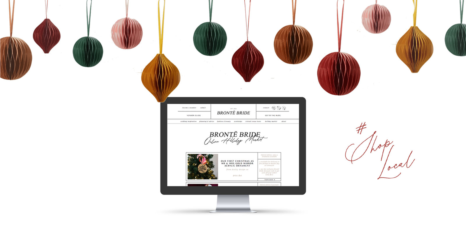 #letsshoplocal!
Calgary gifts and goods on the Bronte Bride Online Holiday Market