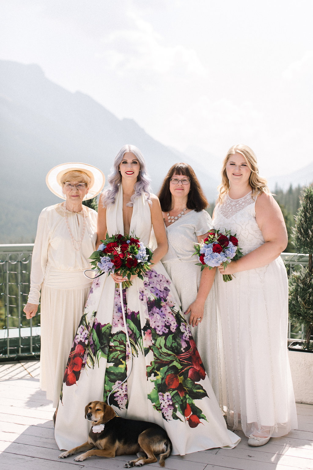 This Bride's Colourful Wedding Dress Will Have You Swooning at This Non-Traditional RimRock Resort Wedding in Banff