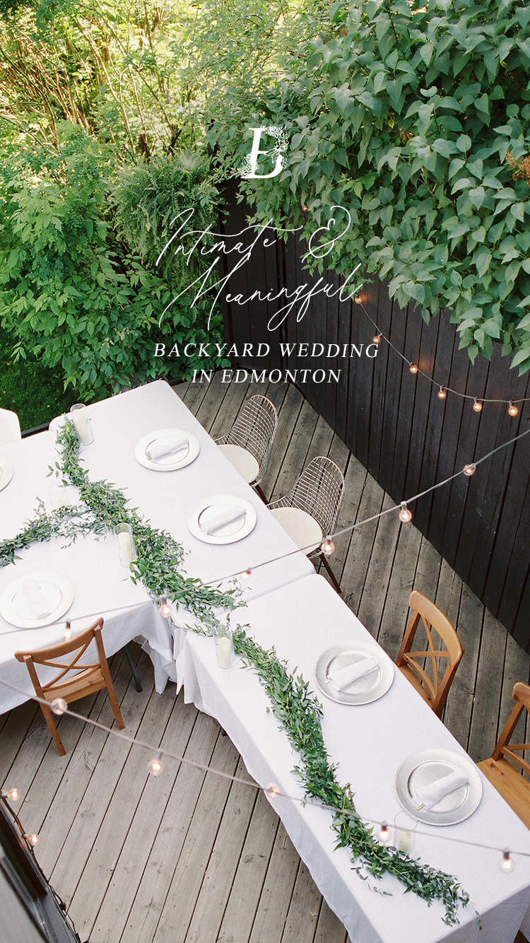 This Intimate Backyard Wedding Proves How Beautiful and Meaningful A Small Wedding Can Be - Real Covid Wedding on Bronte Bride