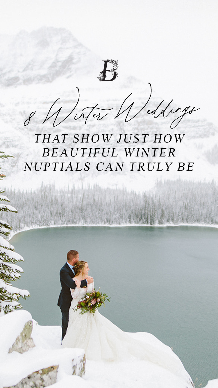 8 Winter Weddings in Alberta That Show Just How Beautiful Winter Nuptials Can Truly Be - winter wedding inspiration on Bronte Bride