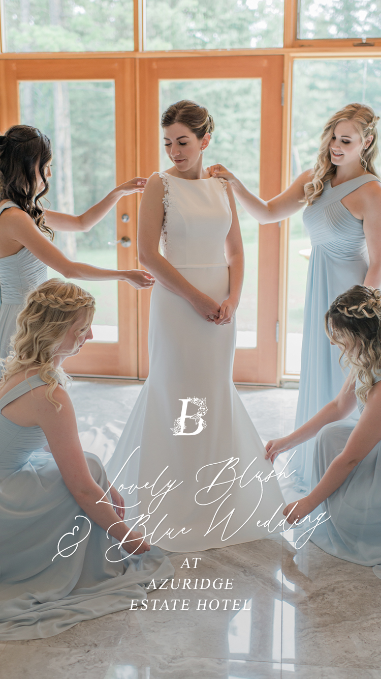 Lovely Blush & Blue Wedding at Azuridge Estate Hotel - Real Wedding Featured on Bronte Bride