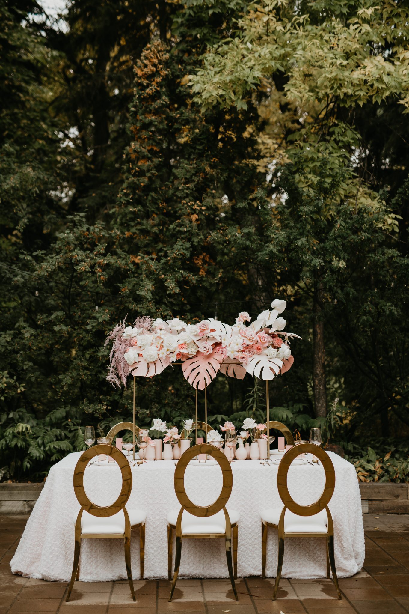 tablescape, blush wedding inspiration, modern wedding