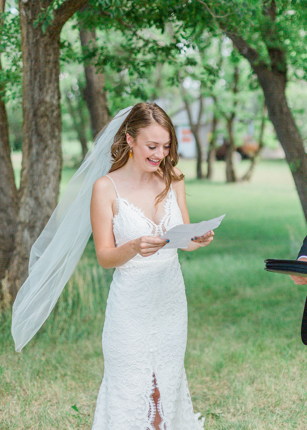Intimate Wild Flower Wedding - wedding ceremony, vows, wedding vows