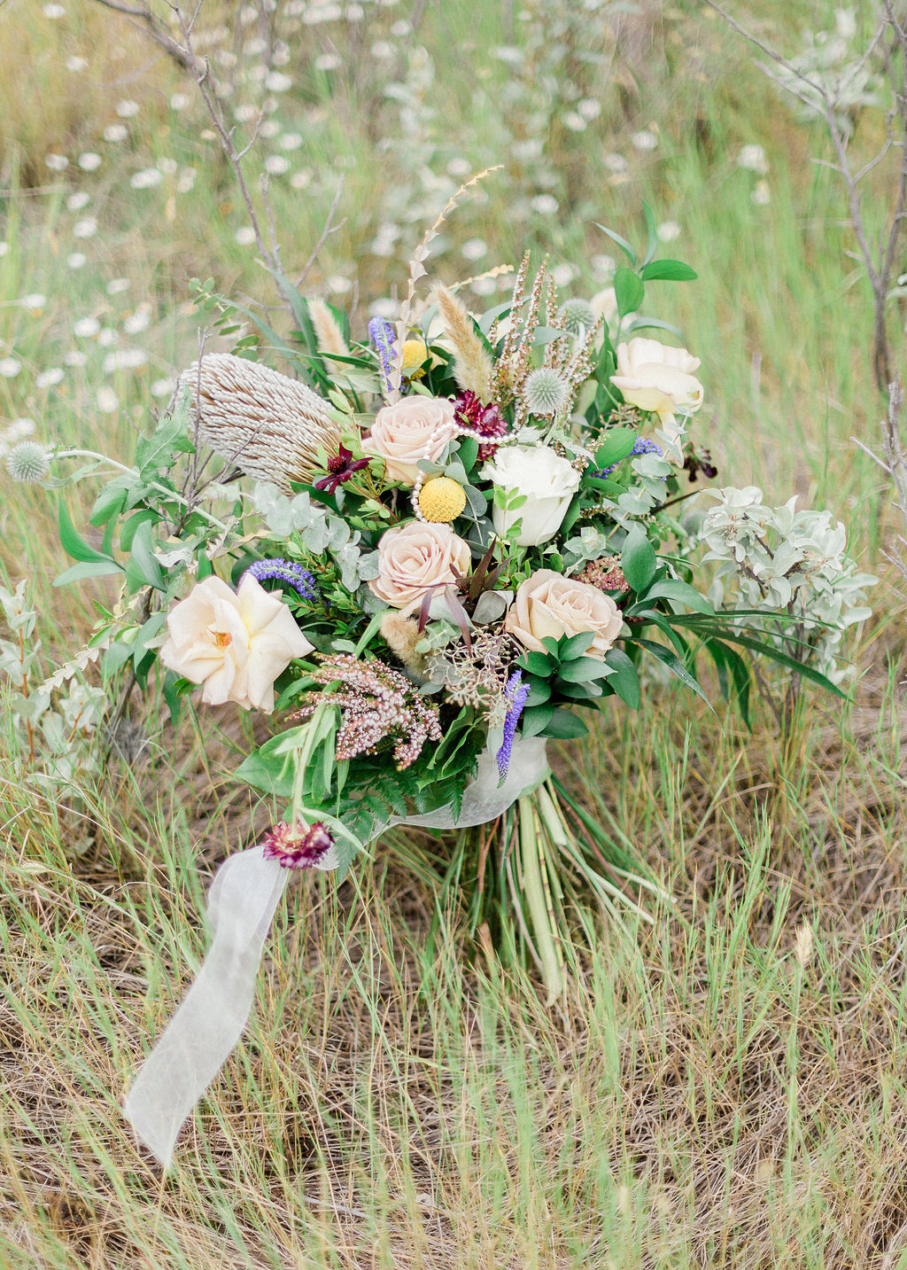 Intimate Wild Flower Wedding - flower field, intimate wedding