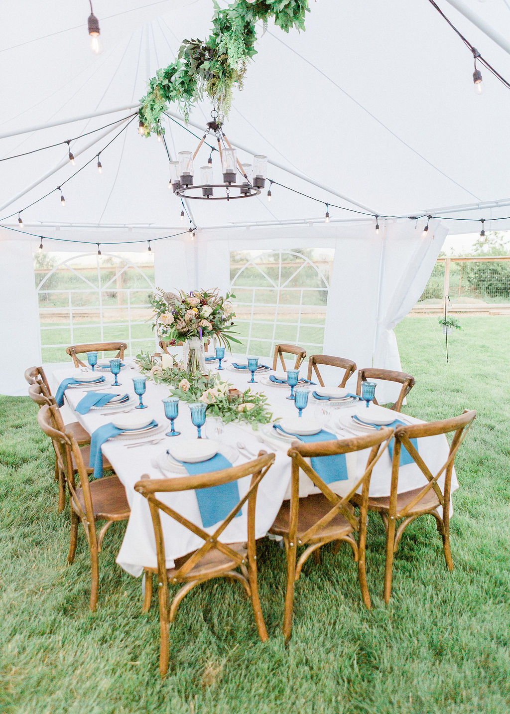 Intimate wild flower wedding - tent wedding, outdoor wedding