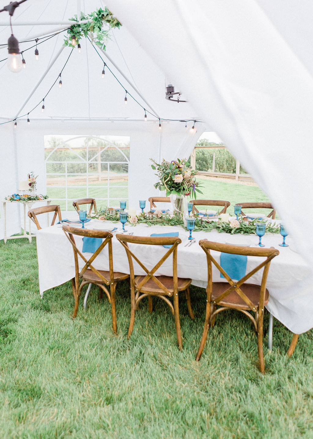 Intimate wild flower wedding - tent wedding, outdoor wedding