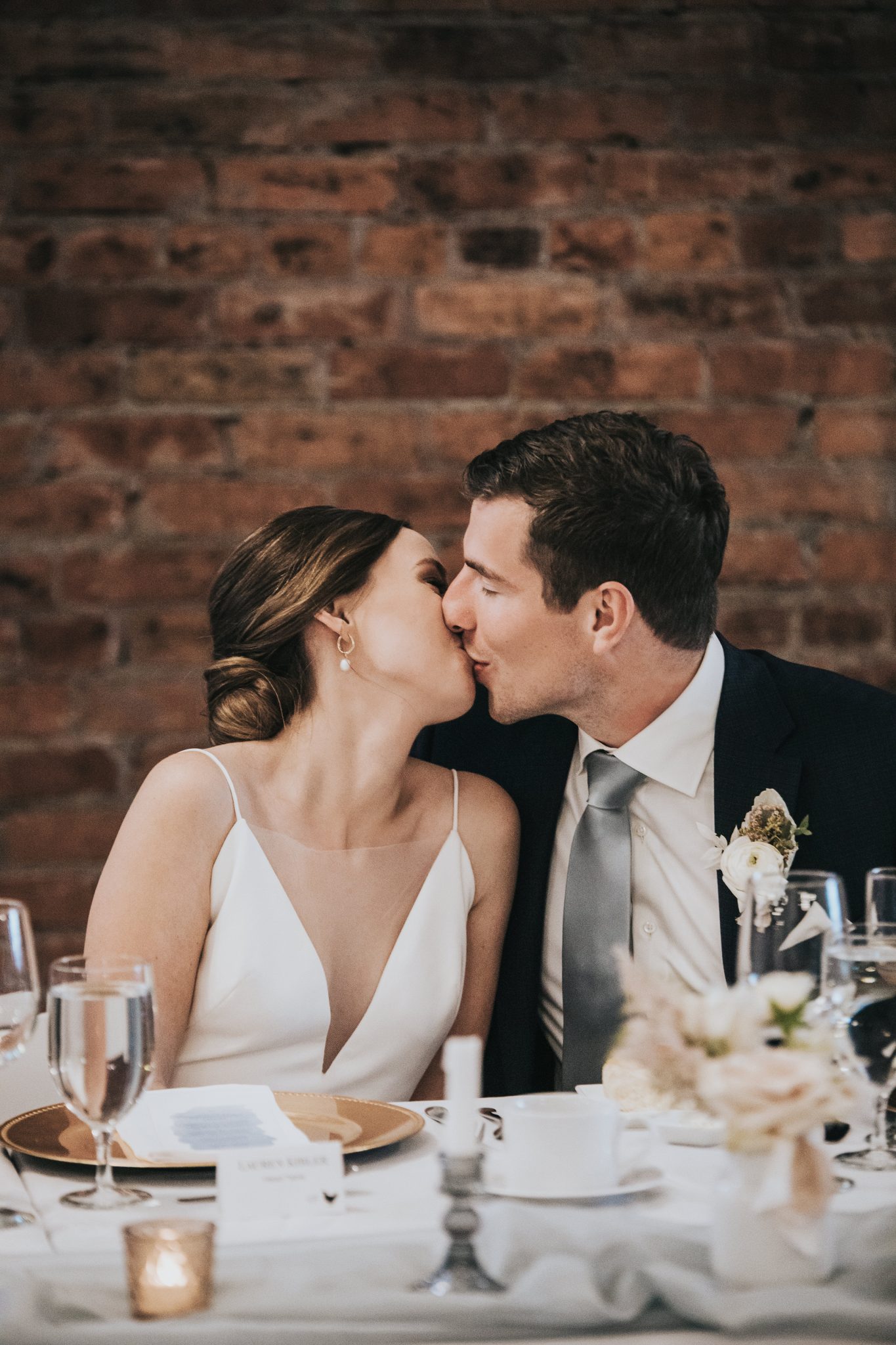 This Couple Decided To Split Up Their Celebrations with A Double-Header Wedding at Venue 308 Featured on Brontë Bride, tablescape, wedding decor