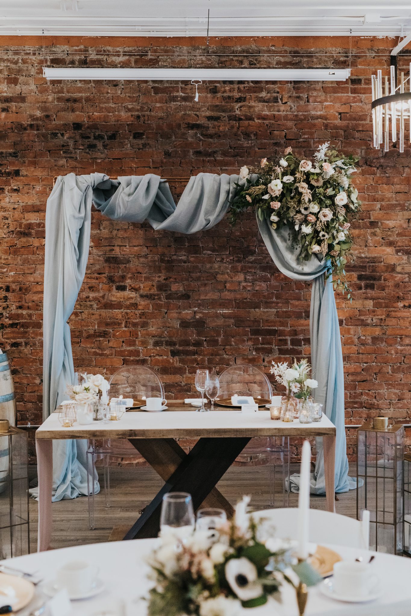 This Couple Decided To Split Up Their Celebrations with A Double-Header Wedding at Venue 308 Featured on Brontë Bride, sweetheart table, reception decor