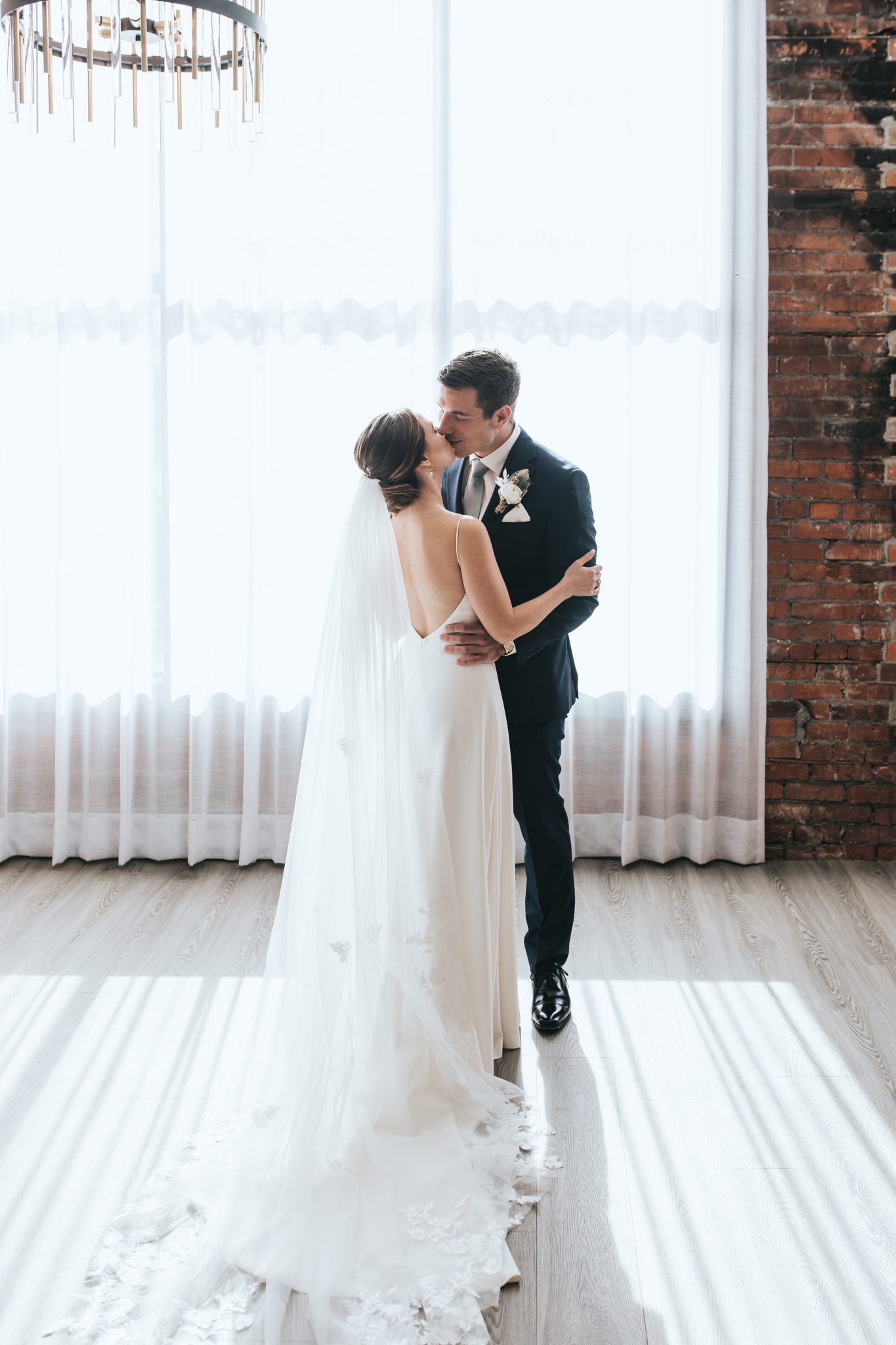 This Couple Decided To Split Up Their Celebrations with A Double-Header Wedding at Venue 308 Featured on Brontë Bride, first look, wedding style