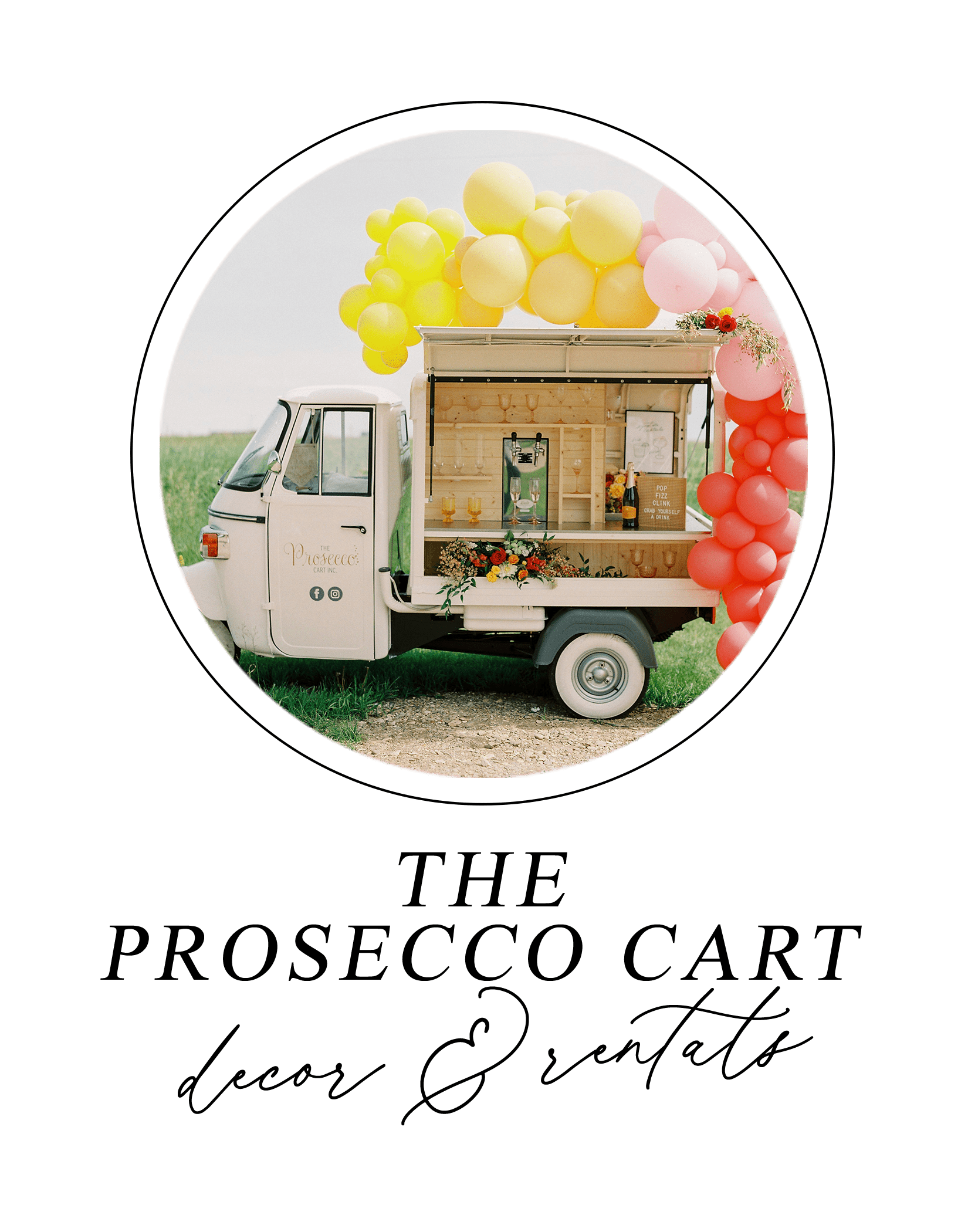 Brontë Bride Community // Canadian Wedding Vendors -The Prosecco Cart, Calgary Wedding Rental