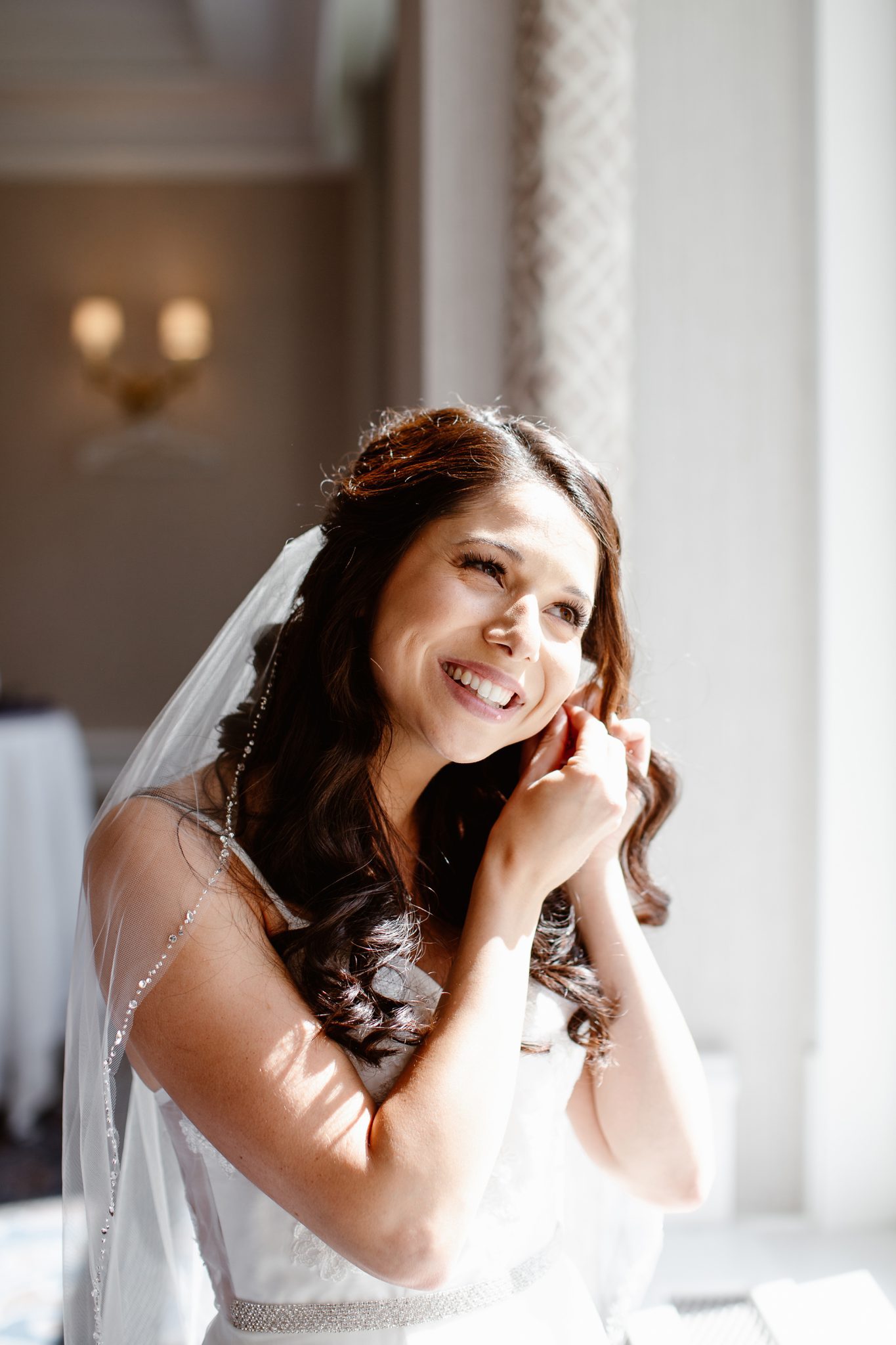 This Couple Ended up Loving Their Downsized Wedding at Fairmont Lake Louise - covid bride, bridal portrait
