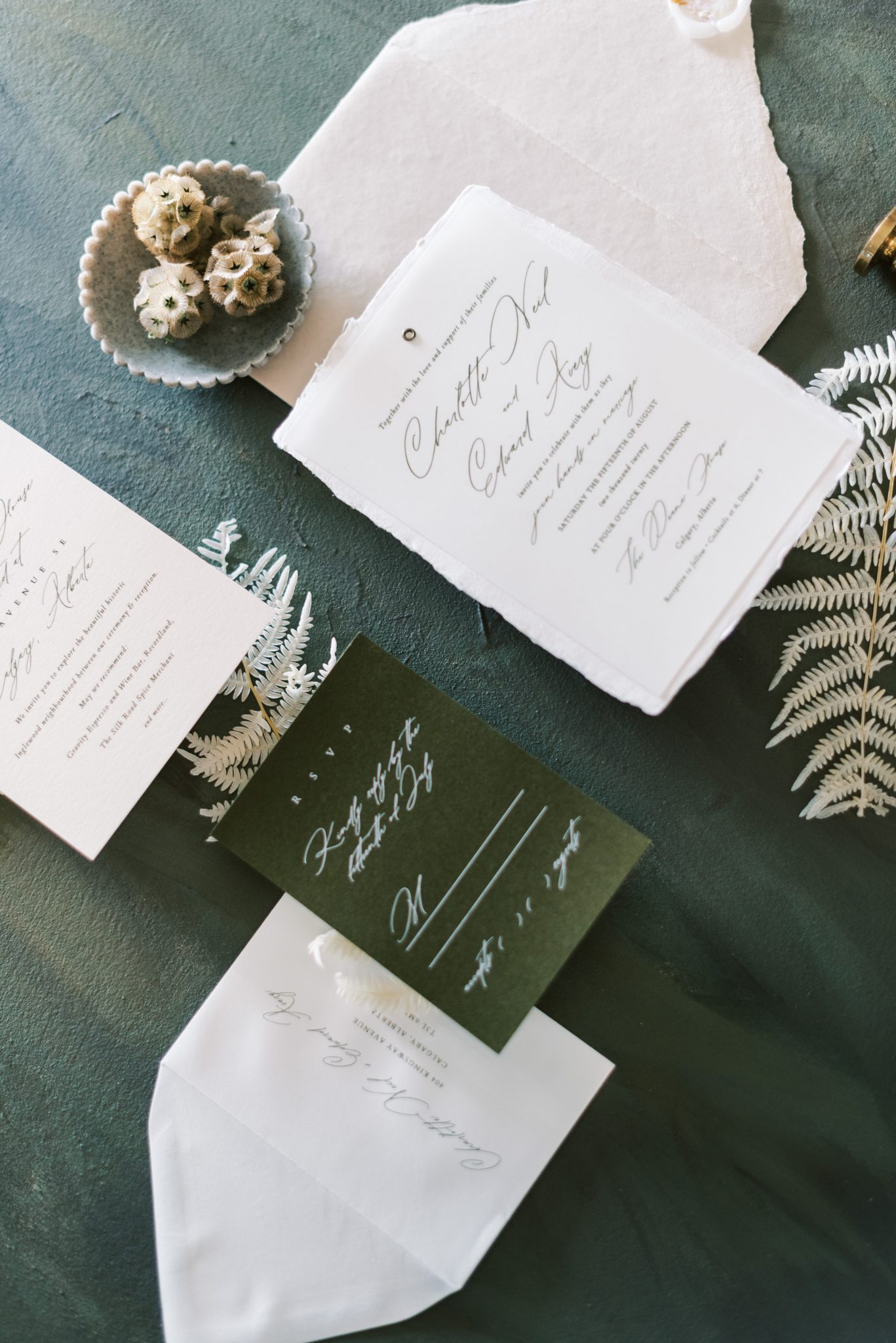 olive wedding, wedding stationery, wedding invitations