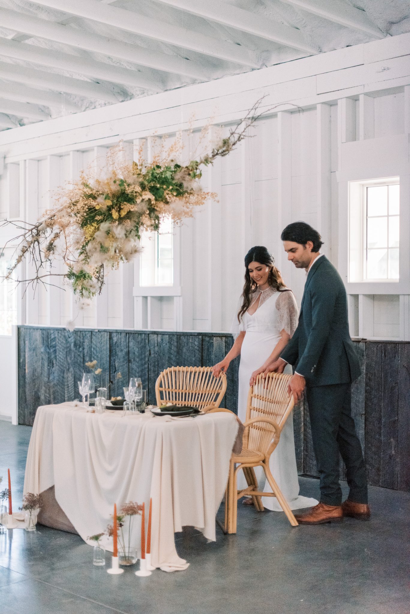 sweetheart table, reception decor, boho wedding