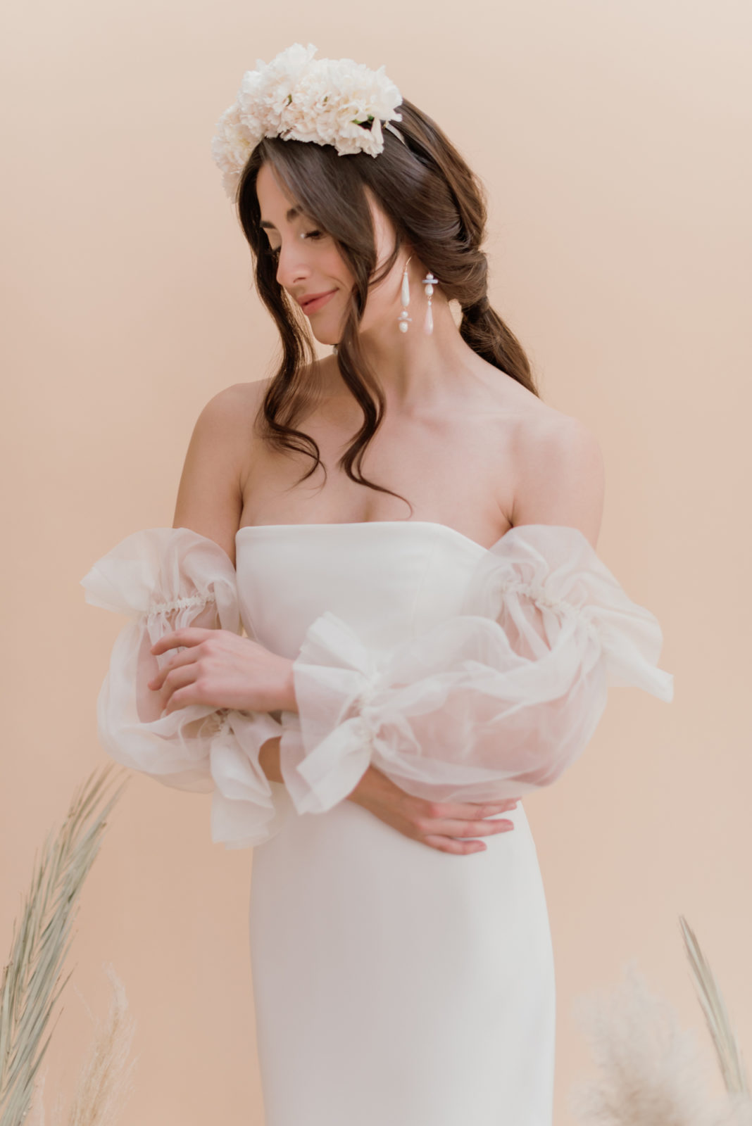 The Panacea gown by Aesling in a renaissance inspired bridal editorial 