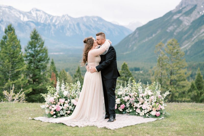 This Romantic Grounded Floral Arch will Have You Dreaming of Eloping in