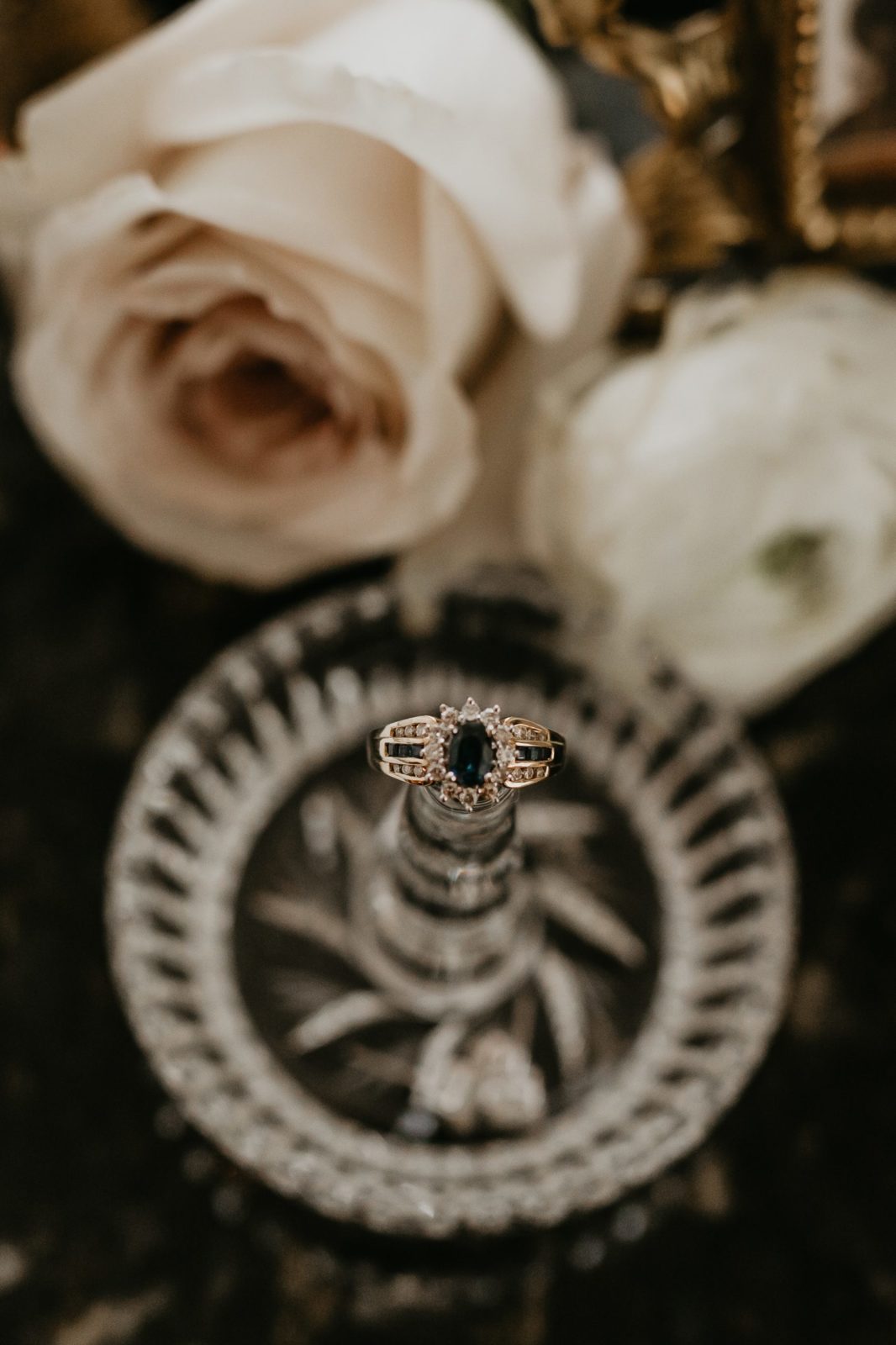Heirloom custom vintage engagement ring