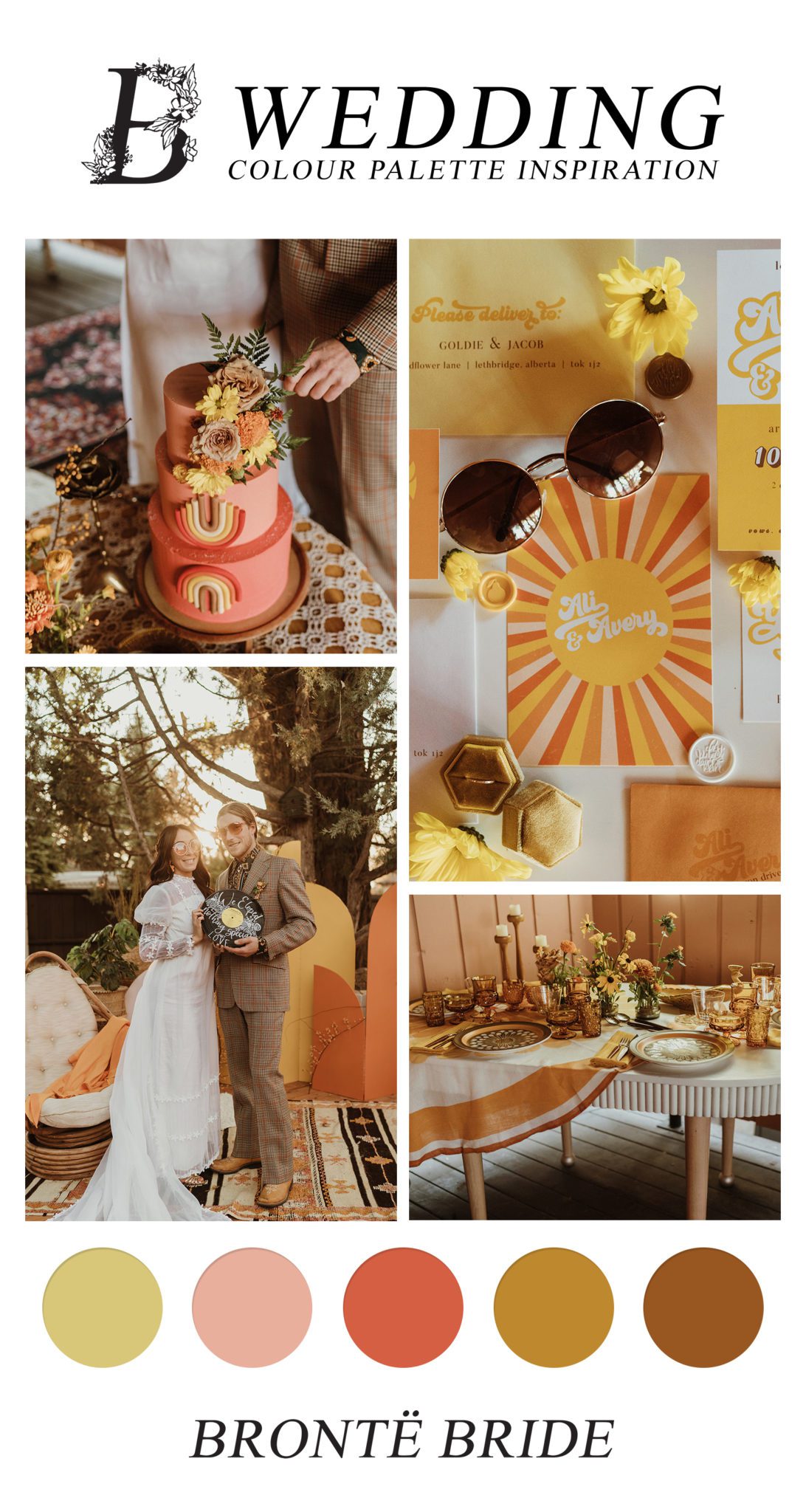 70's Backyard Wedding Inspiration | Brontë Bride