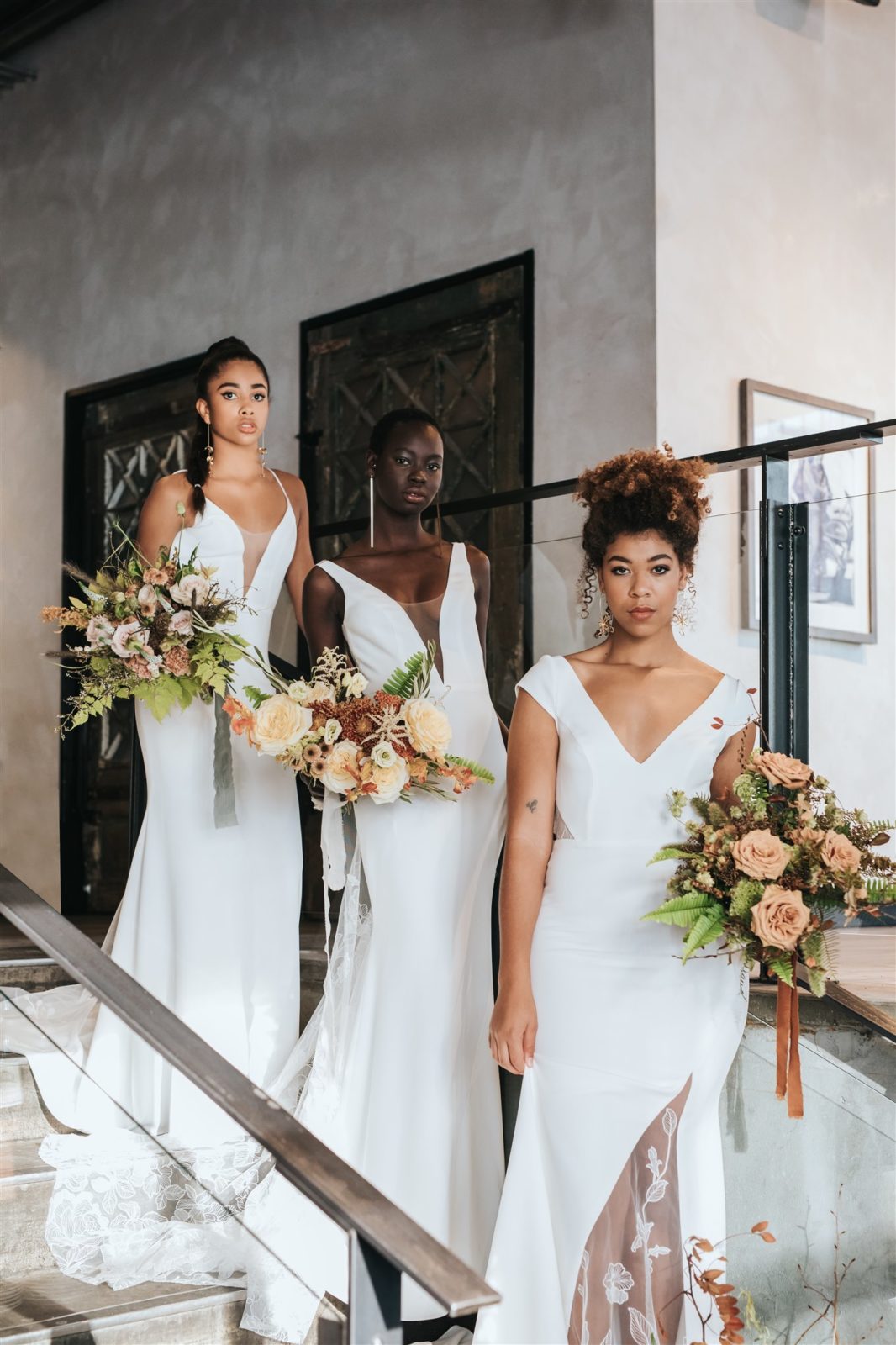 Chic bridal inspiration featuring Anais Anette gowns at Bridgette Bar in Calgary Alberta