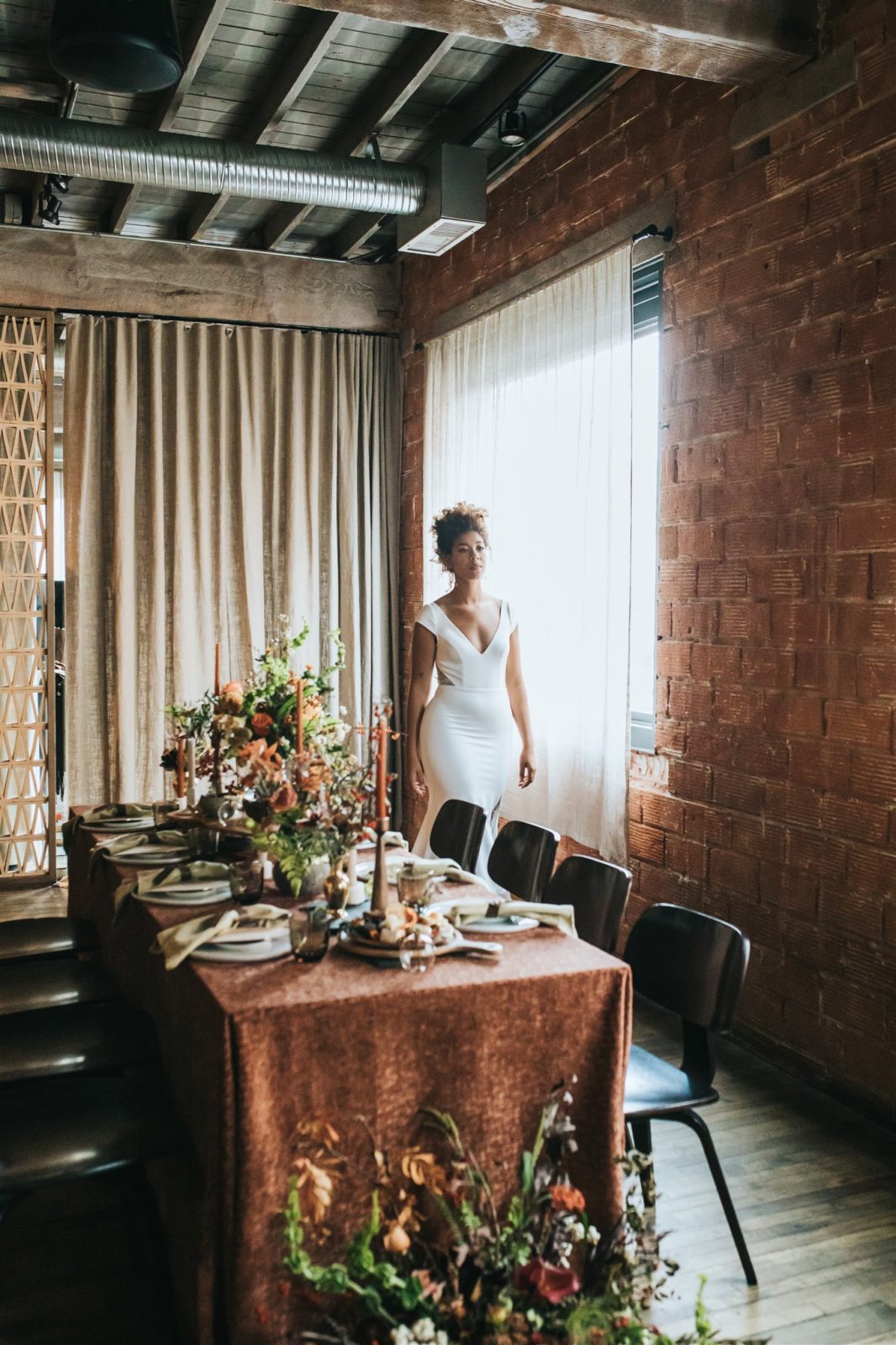 Bridal editorial with a colour palette perfect for fall at Bridgette Bar in Calgary Alberta