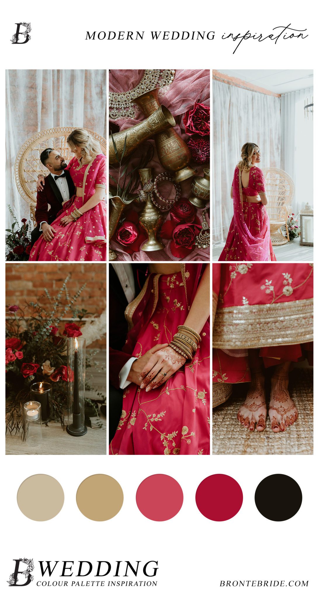 Multicultural Moody Wedding Colour Palette Inspiration | Brontë Bride