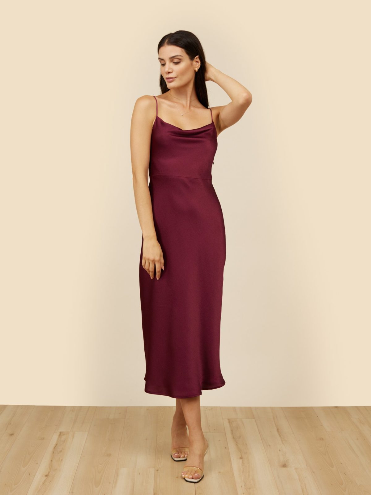 Bridesmaids Dresses for Fall in burgundy hues