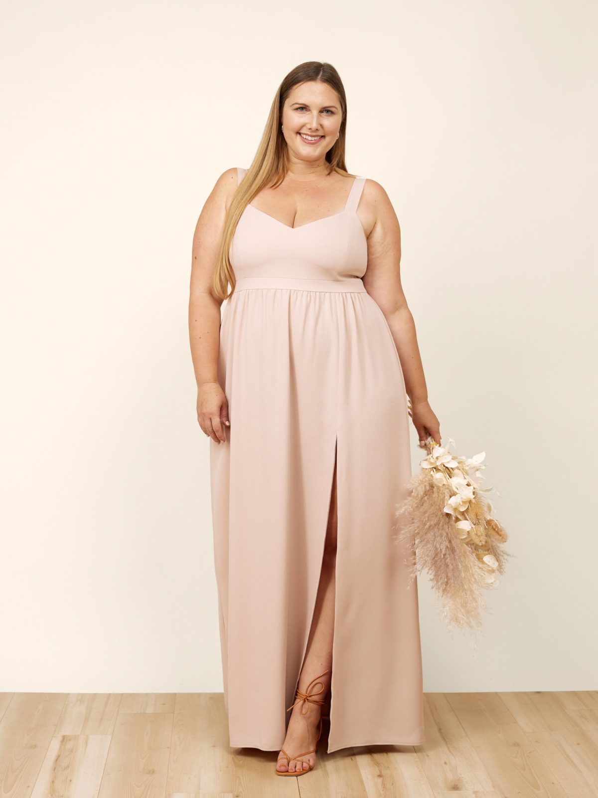 Blush bridesmaid gown from Park & Fifth