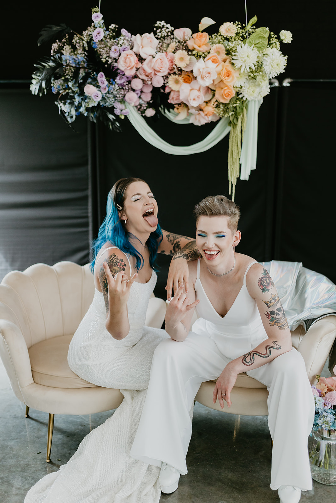 Rocker styled brides celebrate 