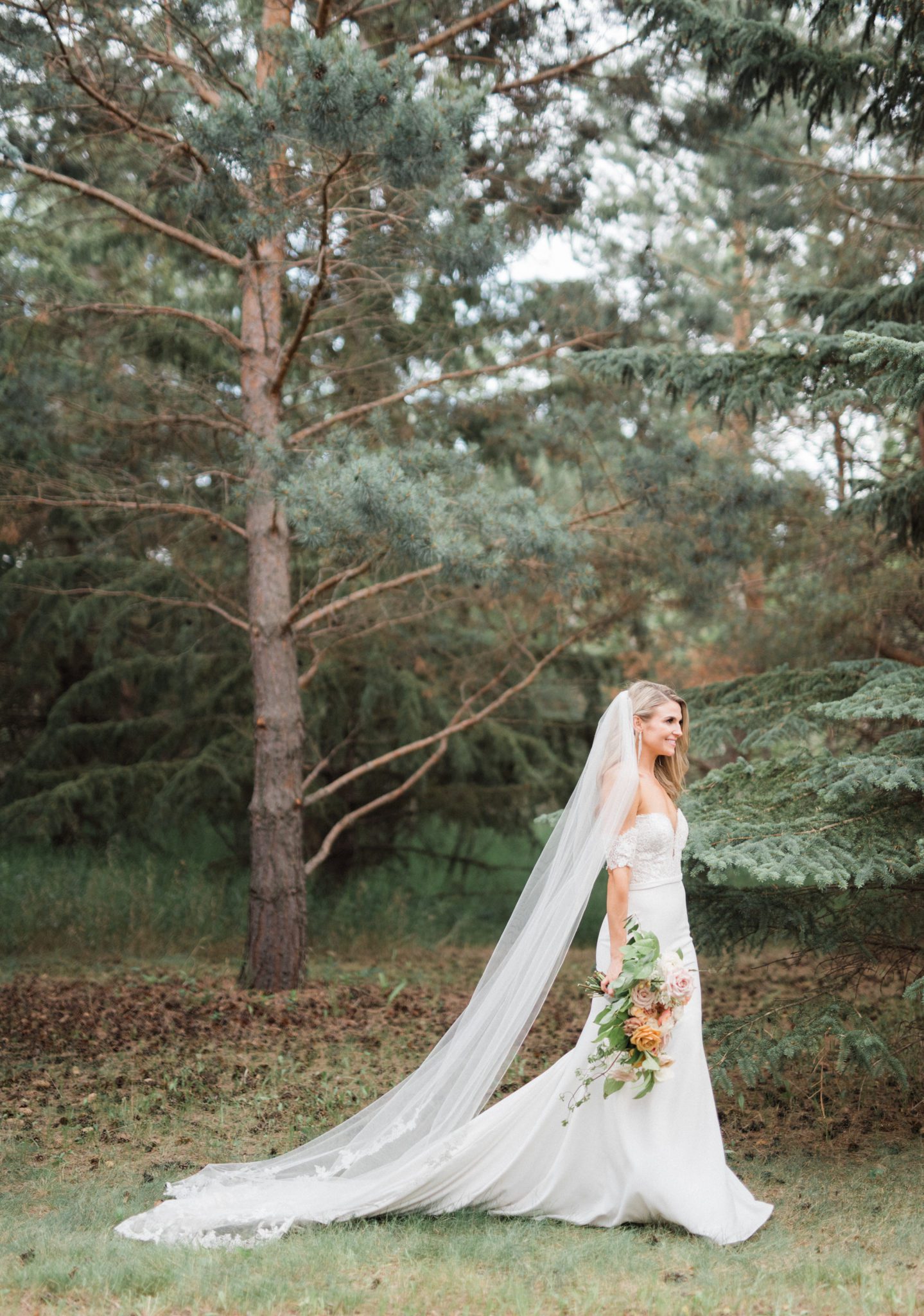 Classically styled bride