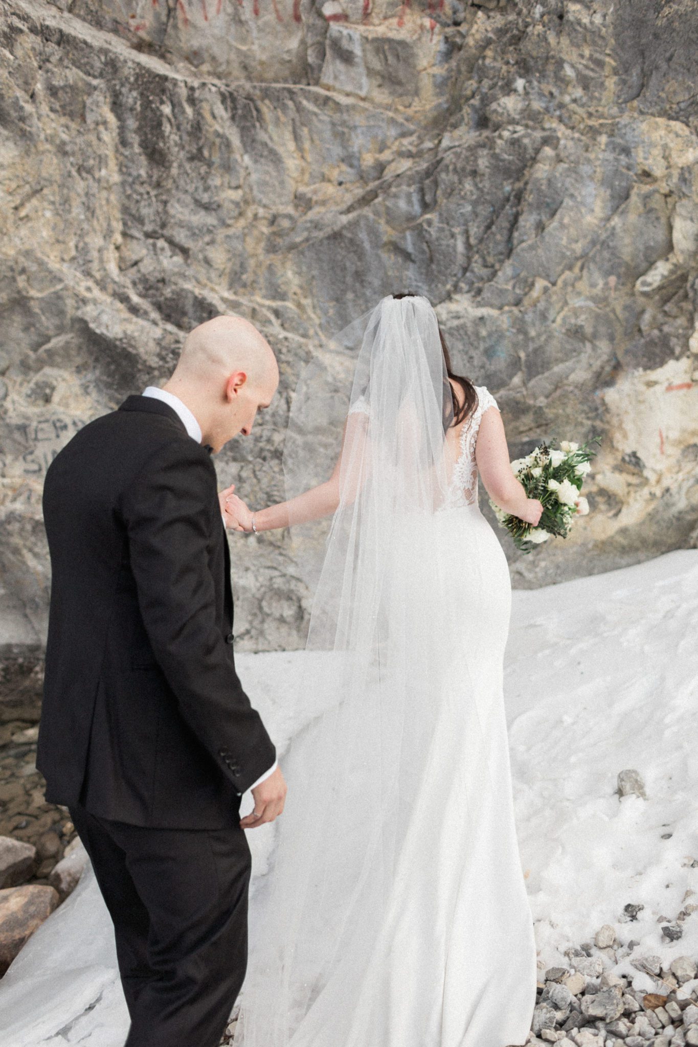 Wedding portraits in the Canadian Rocky Mountains