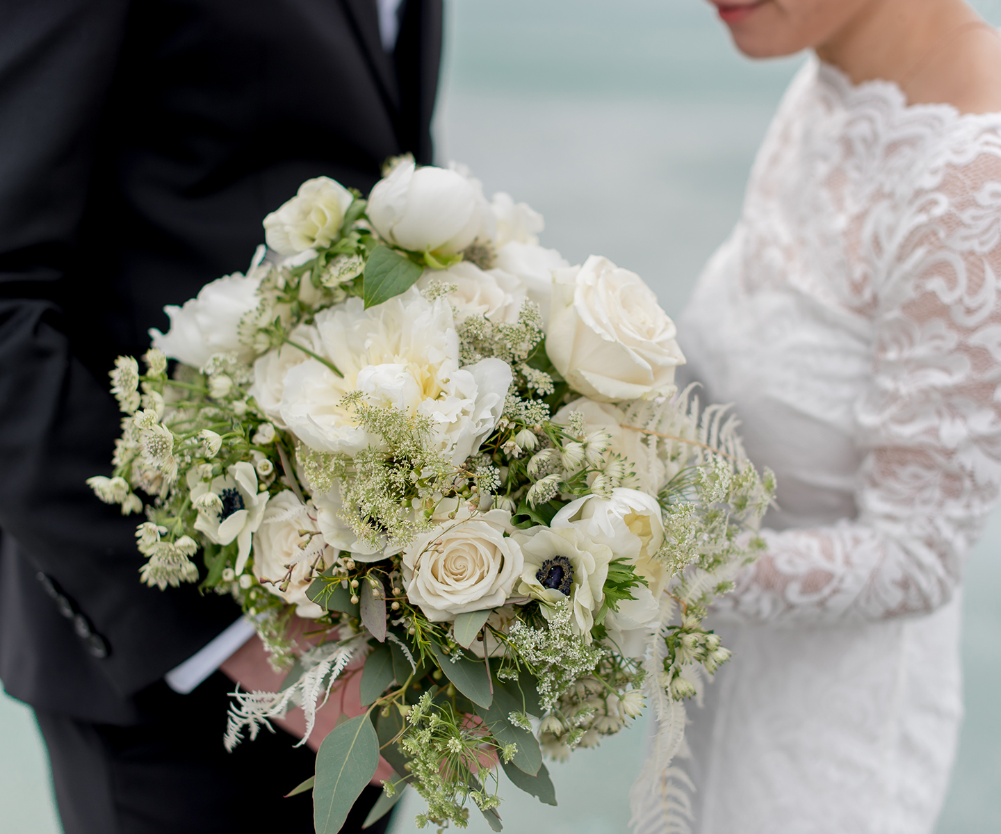 White wedding bouquet inspiration 