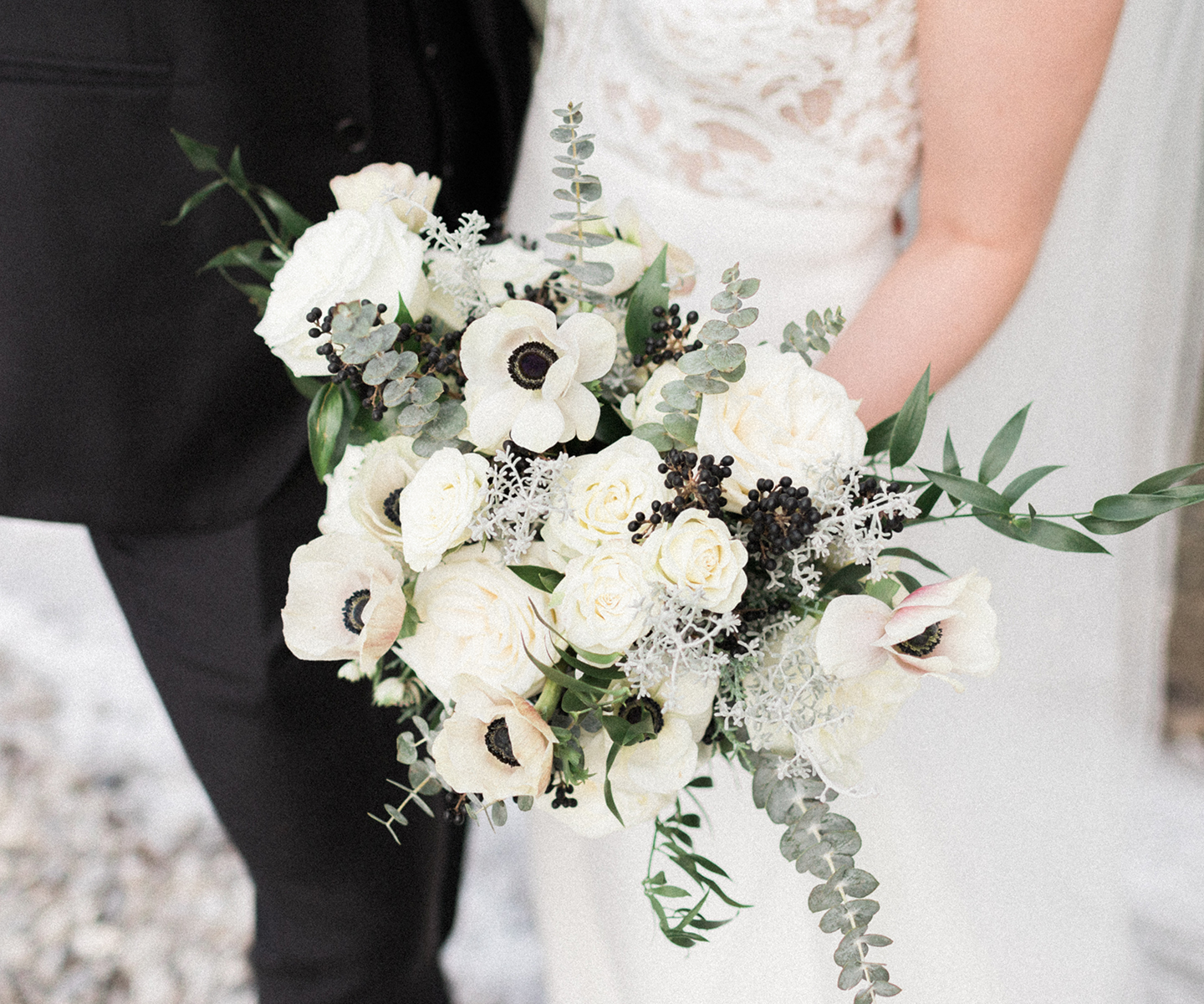 All White Wedding Bouquet Inspiration