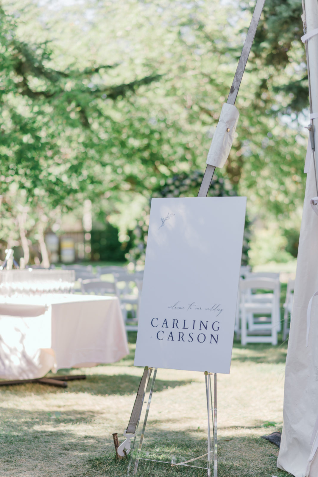 Wedding signage inspiration for a classy and timeless wedding