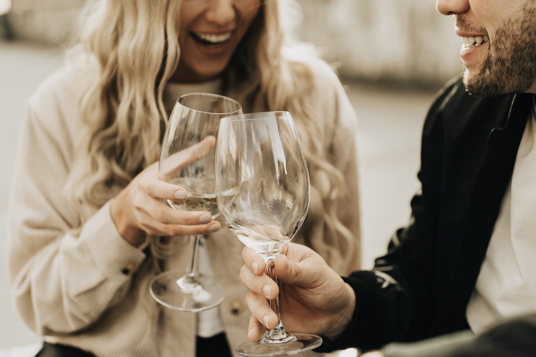 Wine at your engagement session